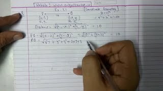 Chapter 7 Exercise 71 Q8 Q9 Q10 Coordinate Geometry Class 10 Maths NCERT CBSE [upl. by Starling]