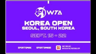 POLINA KUDERMETOVA x BEATRIZ HADDAD MAIA  WTA 500 Korea Open 2024  20092024 [upl. by Wobniar]