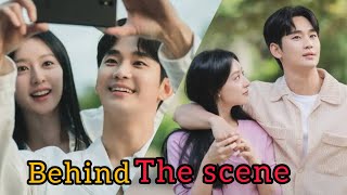 Queen Of Tears Behind the scene  Kim soo hyun × kim Ji won off screen chemistry BTS [upl. by Nnaeed]