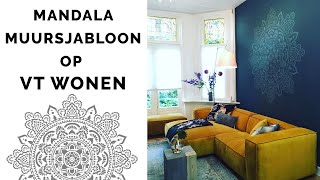 Mandala muursjabloon op VT Wonen Doe het jezelf  maak je eigen Mandala [upl. by Alra]