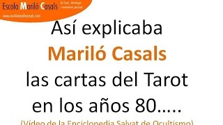 Clase magistral de Tarot de Mariló Casals en los años 80s [upl. by Benni]