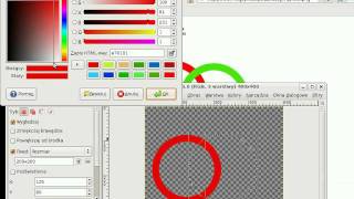 GIMP lekcja 3  warstwy koła [upl. by Aikenahs]