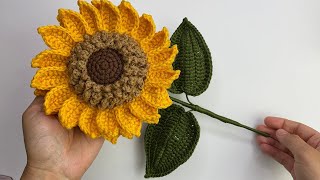 Girasol Tejido a Crochet  Tutorial 2da Versión💜Mayelin Ros [upl. by Wylie863]