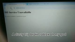 a dusty trip BROKE ROBLOX 😥 503 service Unavailable [upl. by Korella]