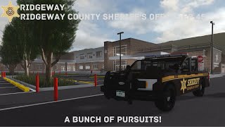 Roblox Ridgeway County  RCSO  Episode 45  A Bunch Of Pursuits [upl. by Ronoh]