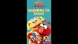 Sesame Street Learning to Share 1996 VHS Full Screen [upl. by Blunt]