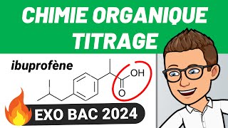 CHIMIE ORGANIQUE 💪 TITRAGE ✅ BAC 2024  PHYSIQUE  CHIMIE [upl. by Yenaiv]