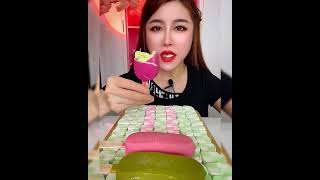 Asmr eating cherry mango ice cream Crispy delicious short video [upl. by Enived]