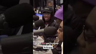 When Takeoff Spoke An Interview Only With Adlibs 🔥😂 rap funny streamer [upl. by Lombardi442]