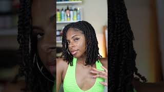 Mini Twists on Blow Out minitwists naturalhaircare healthyhairgrowth type4hair protectivestyles [upl. by Teuton]