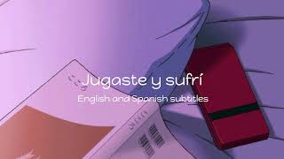 Jugaste y Sufri English amp Spanish lyrics  Eslabon Armado ft DannyLux [upl. by Rayburn548]