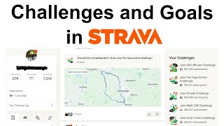 Challenges and Goals in Strava cycling strava lovecycling stravacycling goals [upl. by Hornstein]