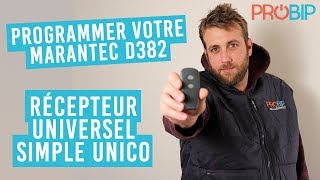 Comment programmer votre télécommande MARANTEC D382 sur un récepteur SIMPLE UNICO [upl. by Brooke459]