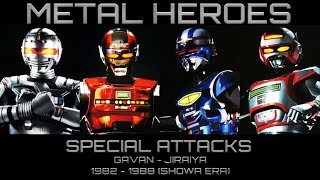 METAL HEROES SPECIAL ATTACKS  SHOWA ERA HD 60FPS [upl. by Anirtruc]