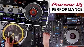 Pioneer DJ Performance  RMX1000 iPad vs PLX1000 Turntable vs CDJ 2000Nexus [upl. by Bilbe]