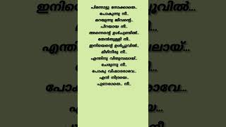 Azhalinte Azhangalil💔ayalumnjanumthammil shorts malayalamsonglyrics lyrics [upl. by Sonni]