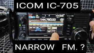 ICOMIC705 Narrow Mode [upl. by Auhsot]