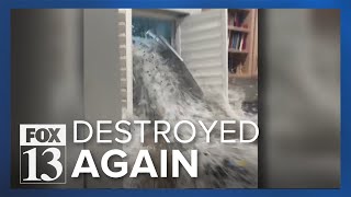 Orem family recovering from 100year flood event after sewage backup damaged home [upl. by Roseann346]