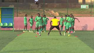 Eliminatoire coupe du monde U20 féminine première entraînement des Lioncelles à Koumassi [upl. by Pontus]