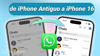 Cómo Pasar WhatsApp de iPhone Antiguo a iPhone 16 La última versión de 2024 [upl. by Nesrac]