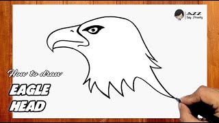 How to draw Eagle Head step by step [upl. by Kelwunn]