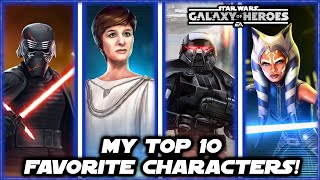 My Top 10 Favorite Characters in Star Wars Galaxy of Heroes [upl. by Fayth97]