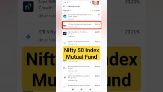 Nifty 50 Index Mutual Fund me Kaise Invest kare  Nifty 50 Index Fund groww mutualfunds shorts [upl. by Friedman]