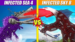 Infected Sea 4 DS66 vs Infected Sky 8  SPORE [upl. by Chadburn955]