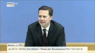 Skiunfall der Bundeskanzlerin  PK von Steffen Seibert am 06012014 [upl. by Enelie]