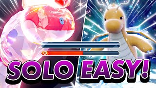 UPDATE The FASTEST Pokemon BUILD to SOLO 7 Star DRAGONITE Tera Raid in Scarlet and Violet DLC [upl. by Esaertal50]