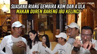 SUASANA RIANG GEMBIRA KDM  A ULA SAAT MAKAN DUREN BARENG IBU KELINCI [upl. by Bruning333]