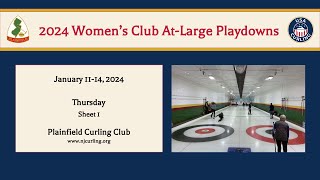 2024 USCA Club Nationals Womens Playdowns  At Large Region  Thursday Afternoon  Sheet 1 [upl. by Irrot532]