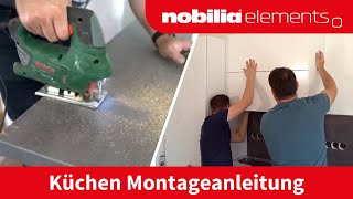 nobilia elements Küche aufbauen  Montageanleitung  schrankexpressde [upl. by Keverian950]