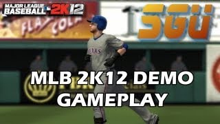 MLB 2K12 Demo Gameplay St Louis Cardinals vs Texas Rangers [upl. by Roscoe]