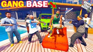 Franklin Upgrade his House into GANG BASE in GTA 5  Shinchan and Chop [upl. by Rosamund267]