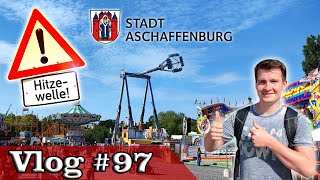 Bei 30 Grad auf der Kirmes Aschaffenburger Volksfest 2022  Vlog 97 FULL HD [upl. by Alessig537]