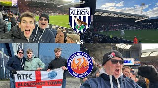 WBA VS ALDERSHOT VLOG PYROS LIMBS A WIN AS THE SHOTS TAKE OVER THE HAWTHORNS [upl. by Amer789]