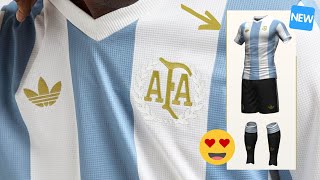 FILTRADO el UNIFORME COMPLETO de la SELECCIÓN ARGENTINA por el 50 ANIVERSARIO de la UNIÓN con ADIDAS [upl. by Leshia]