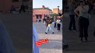 Movie Filming 🥰🇲🇦In Marrakech Medina😃Morocco short shorts marrakech film movie [upl. by Lrak]