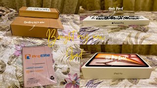 I BOUGHT A NEW IPAD🛍️🫶🏻✨  Ipad Air M2  Apple Pencil Pro  Unboxing  Back to school Sale [upl. by Lyndy]