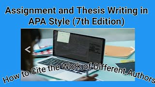 The Ultimate Guide to APA Style 7th Edition  Citation Style [upl. by Adanar]