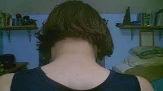 Nape of Neck on Guy with Bob Haircut [upl. by Enitsirhk]