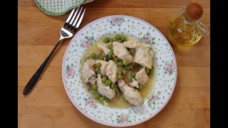 Bocconcini di pollo con piselli [upl. by Becker957]