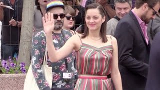 Marion Cotillard and Michael Fassbender attend the photocall of Macbeth in Cannes [upl. by Ingmar]