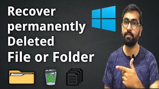 How to recover permanently deleted filesfolder for free on windows 1087 without software in 2 min [upl. by Alih]