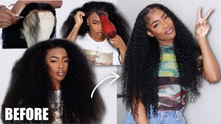 START TO FINISH  30 Inch Curly Wig Install For SpringSummer 2022 Ft West Kiss Hair [upl. by Gerita327]