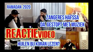 REACTIEVIDEO ZANGERES HAFSSA DA GESTOPT MET MUZIEK [upl. by Nylyak]