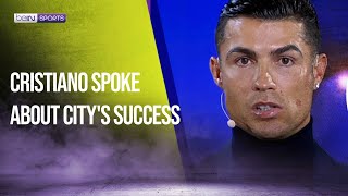 Globe Soccer Awards HIGHLIGHTS Cristiano Ronaldo spoke about Manchester Citys success [upl. by Anema]