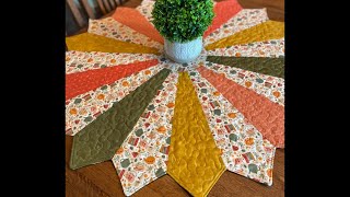 How to make a Daisy Dresden Table Topper🌼Stepbystep instructions🌼Large Daisy Dresden Tutorial [upl. by Selima]