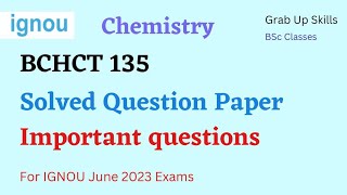 BCHCT 135  question paper  bchct 135 previous year questions  bchct 135 important questions [upl. by Arze632]